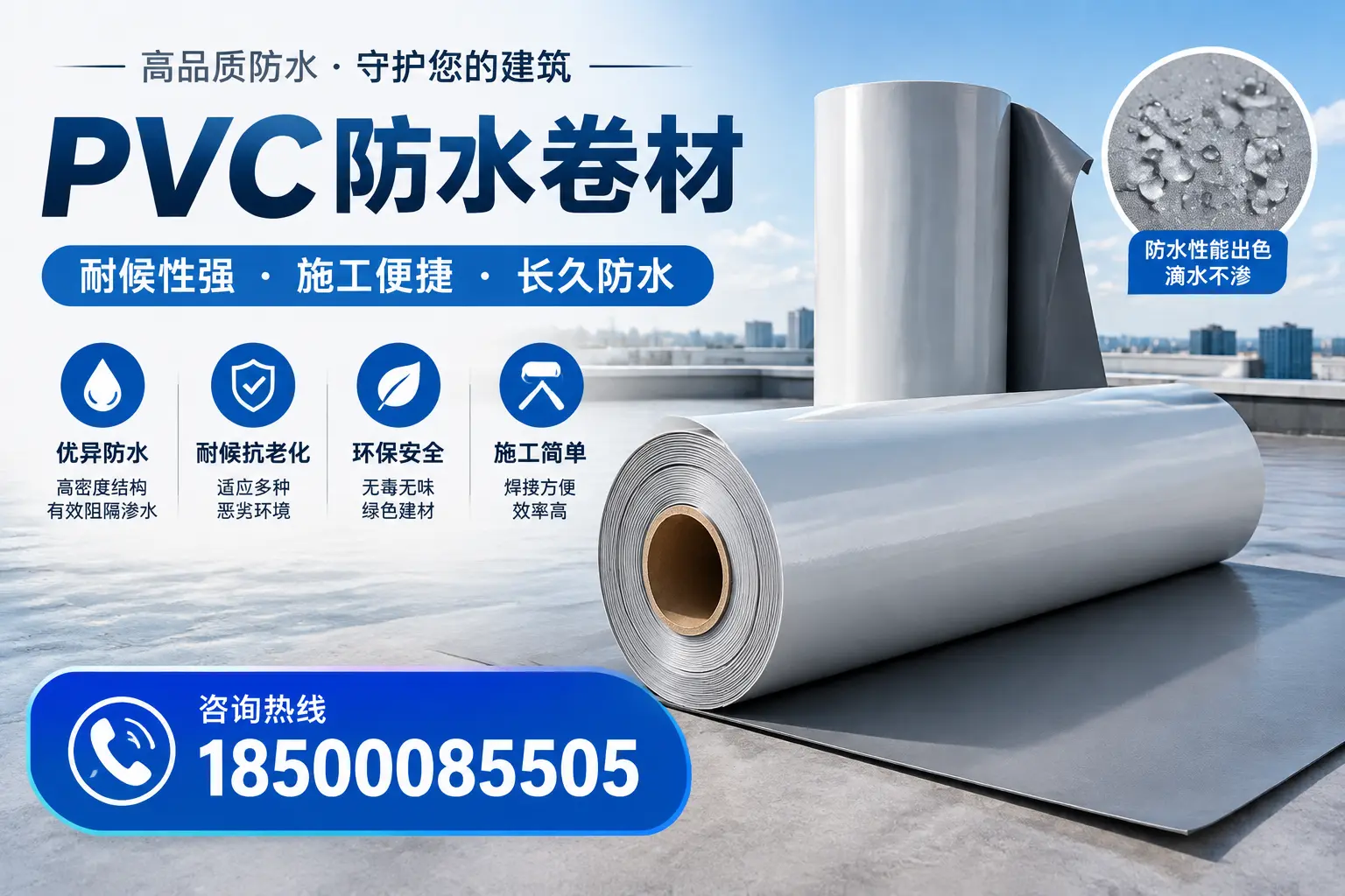 pvc防水卷材在绥化的行业应用前景分析